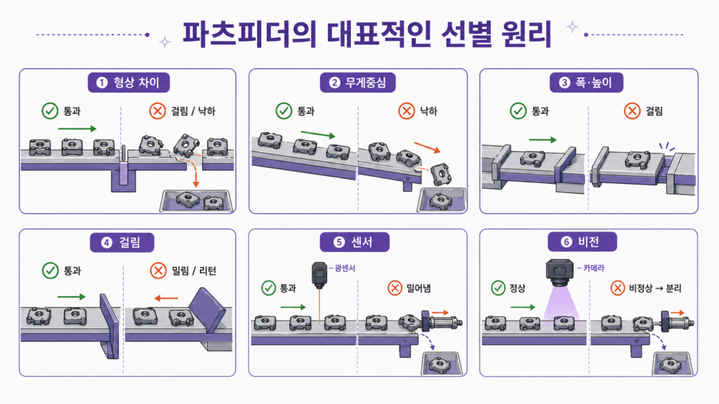 파츠피더 선별 원리